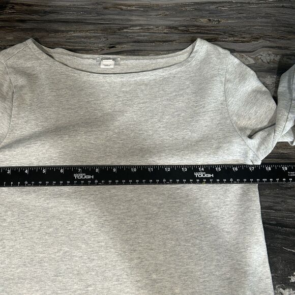 J Crew Womens Crew Neck Long Sleeve XS Gray Mixed Media Preppy 100% Cotton - Picture 8 of 10